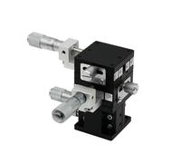 GuidNaurys 1 pz. Testa micrometrica centrale Asse XYZ Tavolo scorrevole manuale 40x40mm 60x60mm Piattaforma di spostamento della guida della fase di scorrimento Assemblaggio(40x40mm)
