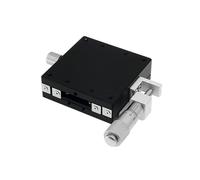 GuidNaurys 1 pz. Testa micrometrica destra Tavolo scorrevole manuale Guida lineare asse X Piattaforma di spostamento 40x40mm 60x60mm Tavolo scorrevole Assemblaggio(40x40mm)