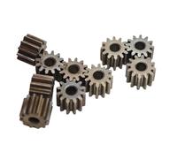GuidNaurys 10 pezzi 0,4 modulo ingranaggio a denti dritti 0,4M 9T 10T 12T 4 mm di spessore trasmissione ingranaggio cilindrico 2 mm albero motore pignone a tenuta stagna Trasmissione(12 teeth)