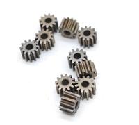 GuidNaurys 10 pezzi 0,6 M modulo ingranaggio cilindrico in ferro 10 denti pignone 2 mm 2,3 mm accoppiamento stretto 0,6 M 10T ingranaggio denti dritti 7,2 x 5 mm Trasmissione(1.98mm bore)