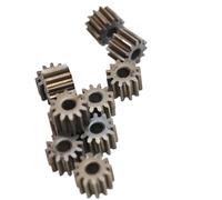 GuidNaurys 10 pezzi 5,2x2,5 mm Ingranaggio cilindrico piatto 0,4 Modulo 11 denti Ingranaggio a denti dritti in ferro 2 mm Pignone for albero motore a tenuta stagna Trasmissione