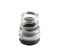 GuidNaurys 155 Guarnizione meccanica for albero pompa acqua da 12 mm a 40 mm di diametro interno Guarnizione secondaria a soffietto in ceramica NBR Perdite d'acqua(15mm ID)