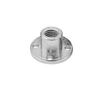 GuidNaurys 1pc M3 M4 M5 M6 M8 Filettatura interna Giunto a flangia rigida Accoppiatore albero guida motore Connettore motore Acciaio al carbonio zincato Collegamento assi(M8)