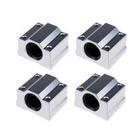 GuidNaurys 4 pezzi di boccola di scorrimento con cuscinetto a sfere a movimento lineare SC8UU SCS8UU SC10UU SCS12UU 16UU 20UU 25UU albero lineare guida boccola(SCS25UU)