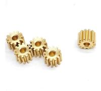 GuidNaurys 5 pezzi 0,2M 8T Ingranaggi in ottone a denti dritti Modulo 0,2 8 denti Ingranaggio cilindrico 2x2,5 mm Albero motore a tenuta stagna 0,7 mm Pignone dritto