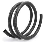 GuidNaurys Chiusura del tubo corrugato in plastica nera PP, isolamento del cablaggio, guaina protettiva, filettatura della linea del cavo, tubo flessibile curva(OD11.6mm x 100meter)