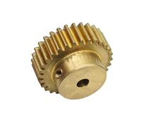 GuidNaurys Ingranaggio cilindrico a gradini 0,7 Modulo 20 denti Denti dritti Ingranaggio in rame Diametro gradino 10 mm Pignone cilindrico 0,7 M 20 T cremagliera(6mm bore)
