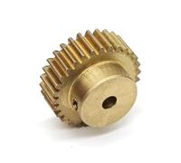 GuidNaurys Ingranaggio cilindrico in ottone da 0,7 m 69 denti, spessore denti da 5 mm, pignone da 0,7 modulo, 69 denti, con vite M4 a passo cremagliera(12.7mm bore)