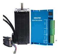 GuidNaurys Kit driver motore passo-passo Nema 23 3,5 A 3 N.M 2 fasi 4 fili 57 x 57 x 132 mm Motore passo-passo a circuito chiuso 24-48 V CC Azionamento passo-passo digitale Assemblaggio