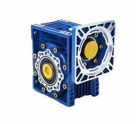 GuidNaurys NMRV063 Flange 110x110mm Worm Gearbox Speed Reducer 19mm Input Bore and 28mm Output Bore Gioco assiale(Ratio 20 to 1)