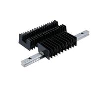 GuidNaurys Soffietti for guide lineari CNC Rail HGR30 da 15 mm, 20 mm e 25 mm, coperture antipolvere guida boccola(500mm)