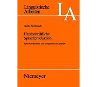 Guido Nottbusch Handschriftliche Sprachproduktion (Tascabile)