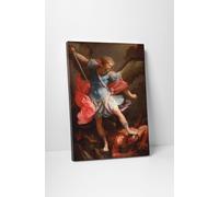 Guido Reni San Michele Arcangelo Stampa su TELA Canvas Vernice Pennellate