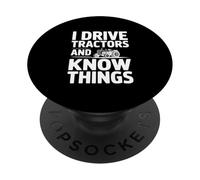 Guido trattori e so cose divertente agricoltore PopSockets PopGrip Adesivo