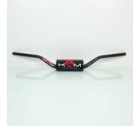 Guidon mecaboite/moto krm oversize d28.6 alu krm pro ride avec mousse - noir/rouge