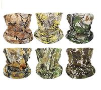 GUIFIER 6 Pezzi Fascia Bandana Multiuso,Copricapo Multifunzione Bandana Foulard Scaldacollo Fazzoletto da Collo Fascia Elastico,Maschera Sciarpa Senza Cuciture Multifunzionale per Yoga,Motociclismo