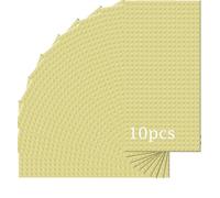 Guihumz Set di 10 pannelli compatibili con la maggior parte delle marche, classici mattoncini da costruzione, compatibile con piastra Classic, 25.5 * 12.5cm, piastra di base sabbia