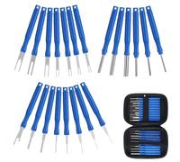 Guihydur 21 Pezzi Kit di Strumenti di Rimozione Terminale Auto Presa Rimuovere Estrattore Filo Elettrico Crimpatura Connettore Estrattore Pin Facile da Usare Blu