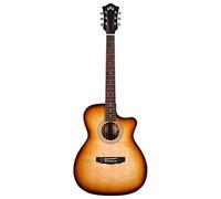 Guild OM-260CE Deluxe Burl Edge Burst Westerly Electro-Acoustic Guitar