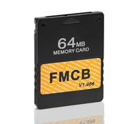 GuileKeys McBoot - Scheda di memoria PS2 da 64 MB FMCB per PS2 Fat Console, esegue giochi su disco rigido USB o disco rigido, adattatore per videogiochi senza ritardi, Plug & Play (v1.966)