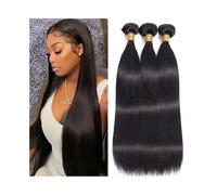 guiling-1986 Extension Capelli 18-40 Pollici ciocche di Capelli Umani Lisci brasiliani Remy Estensioni dei Capelli Extension Capelli Veri(1PCS 18inches)
