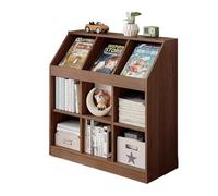 guiling-1986 Libreria con combinazione libera per studenti e casa, armadio a griglia da pavimento a soffitto, in legno massello, libreria corta (grande)