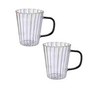 guiling-1986 Tazze di vetro Clear Drinking Glasses,Set of 2 Bicchieri