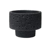 guiling-1986 Vaso Fioriera Una fioriera in Cemento Elegante e Minimalista, Perfetta for Uso Interno Vasi da Fiori per Piante(Nero,Grande)