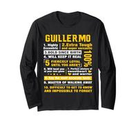 Guillermo Altamente Eccentrico 10 Fatti Camicia Nome 2t5t Maglia a Manica