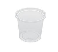 GUILLIN - delipack pots125 C Pack di 10 bustine di 100 vasetti ha Padella Diritto, plastica, Traslucido, 7 x 7 x 5.9 cm