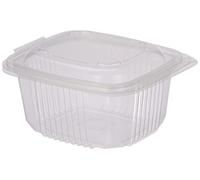 GUILLIN Ondipack Confezione da 50 Vaschette per Microonde con Coperchi a Cerniera, 14,2 x 12,3 x 6,9 cm