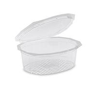 GUILLIN, Scatola con Coperchio con Cerniera Interna, Plastica, Traslucido, Boîte 500cc - 15 x 12,3 x 4,5 cm