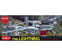 Guillows 2001 P-38L Fulmine 1:16 Scala Balsa Legno Kit 102cm Ala Span - Courier