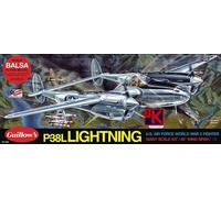 Guillows 2001 P-38L Fulmine 1:16 Scala Balsa Legno Kit 102cm Ala Span - Courier
