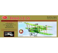 Guillow's British S.E5-A 202 Powered Balsa Flying Model Kit