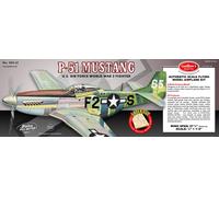 Guillow's P51 Mustang Laser Cut Model Kit, Yellow, Small