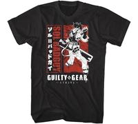 Guilty Gear Strive sol Badguy Men's T Shirt Anime Characters Arc Video Game Black XL
