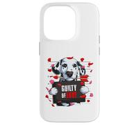 Guilty of Love - Divertente cane dalmata di San Valentino Custodia per iPhone 14 Pro