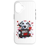 Guilty of Love - Divertente cane dalmata di San Valentino Custodia per iPhone 16