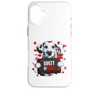 Guilty of Love - Divertente cane dalmata di San Valentino Custodia per iPhone 16 Plus