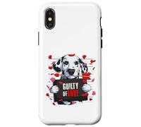 Guilty of Love - Divertente cane dalmata di San Valentino Custodia per iPhone X/XS