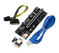 Guindxan 1 Pz VER009S PLUS Versione migliorata PCI-E 1X a 16X USB3.0 Scheda Riser Grafica 8 Condensatori Solidi per BTC Mining