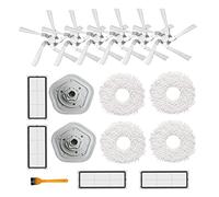 Guindxan 17Pcs per W10/W10 Pro Robot Aspirapolvere Filtro HEPA Mop Panno Laterale di Pulizia