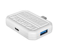 Guindxan Adattatore hub USB C 3 in 1 da tipo C a adattatore compatibile USB 3.0 per accessori per PC portatili Smartphone Splitter-A