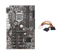 Guindxan B250B ETH Mining Scheda Madre+4PIN a SATA LGA1151 DDR4 12XGraphics Slot per Schede MSATA SATA3.0 per BTC Mining