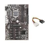 Guindxan B250B ETH Mining Scheda Madre+4PIN IDE a SATA LGA1151 DDR4 12XGraphics Slot per Schede MSATA per BTC Mining