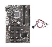 Guindxan B250B ETH Mining Scheda Madre+ Interruttore con Luce LGA1151 DDR4 12XGraphics Slot per Schede MSATA per BTC Mining