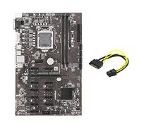 Guindxan B250B ETH Mining Scheda Madre+SATA 15Pin a 6Pin LGA1151 DDR4 12XGraphics Slot per Schede MSATA per BTC Mining
