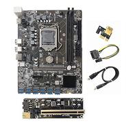 Guindxan B250C BTC Mining Scheda Madre+009S Più Riser 12XPCIE a USB3.0 GPU Slot LGA1151 Supporto DDR4 RAM Desktop Scheda Madre