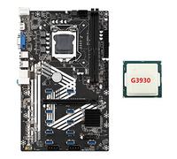 Guindxan B250S BTC Mining Scheda Madre+G3930 CPU LGA1151 11XUSB3.0+1XPCIE 16X Slot DDR4 SATA 3.0 USB3.0 per scheda madre ETH